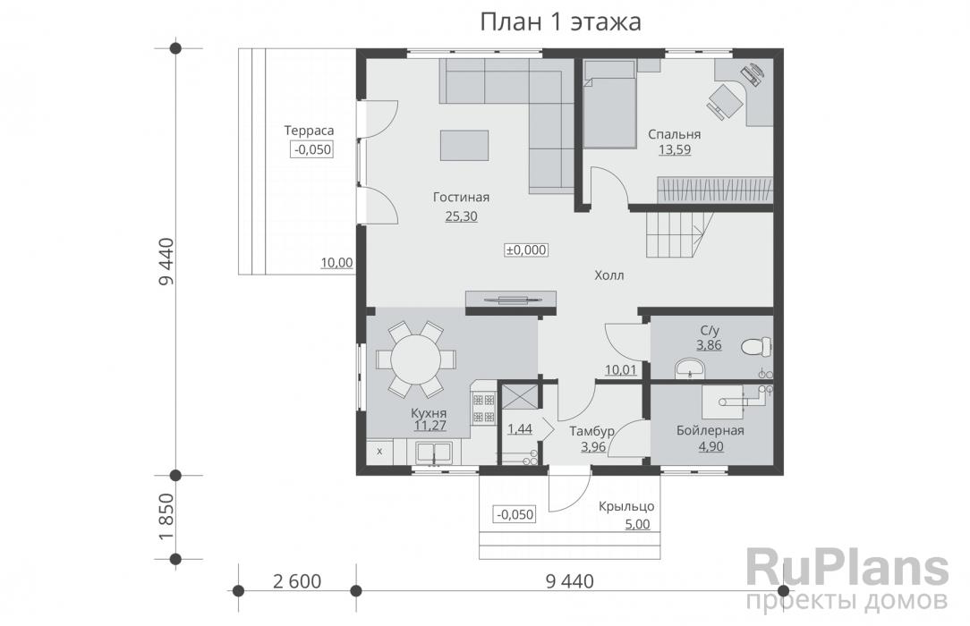 Каркасные дома 9х9